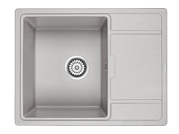 Кухонная мойка Paulmark FLUGEN 50-650 PM216550-GR 65х50 цвет серый